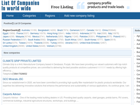 'listofcompaniesin.com' screenshot