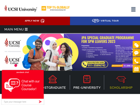 'ucsiuniversity.edu.my' screenshot