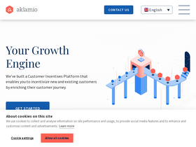'aklamio.com' screenshot
