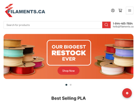 3dshop.ca homepage screenshot
