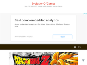 'evolutionofgames.com' screenshot