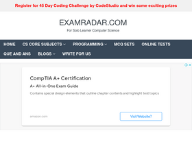 'examradar.com' screenshot