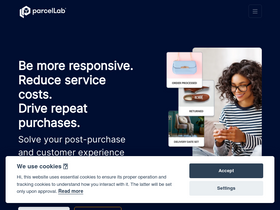 'parcellab.com' screenshot