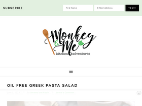 'monkeyandmekitchenadventures.com' screenshot