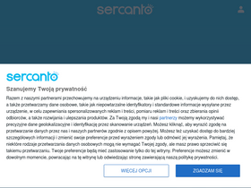'sercanto.pl' screenshot