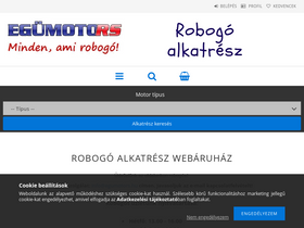 'egumotors.hu' screenshot