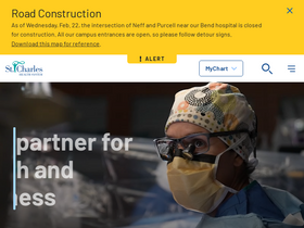 'stcharleshealthcare.org' screenshot