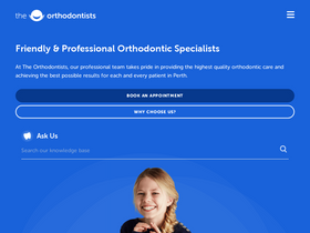 'theorthodontists.com.au' screenshot