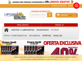 'lubricantesweb.es' screenshot