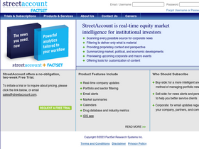 'streetaccount.com' screenshot