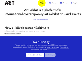 'artrabbit.com' screenshot