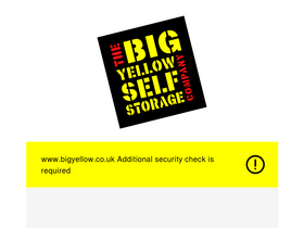 'bigyellow.co.uk' screenshot