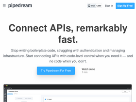 'pipedream.com' screenshot