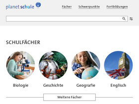 'planet-schule.de' screenshot