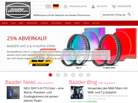 'baader-planetarium.com' screenshot