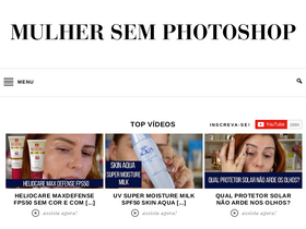 'mulhersemphotoshop.com.br' screenshot