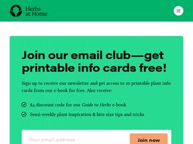 'herbsathome.co' screenshot
