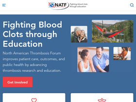 'thrombosis.org' screenshot