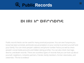 'publicrecords.report' screenshot