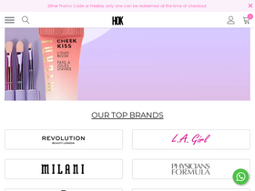 'hokmakeup.com' screenshot