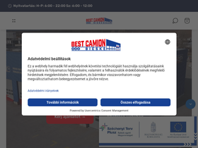 bestcamion.hu homepage screenshot