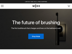 Mode Toothbrush homepage screenshot