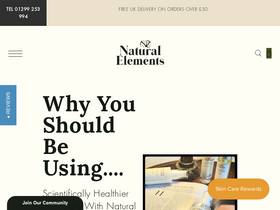 'naturalelementsskincare.com' screenshot