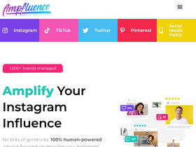 'ampfluence.com' screenshot