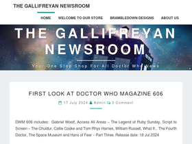 'gallifreyannewsroom.com' screenshot