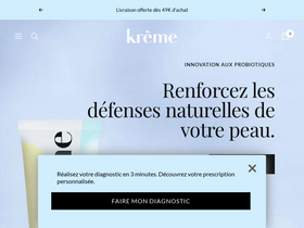 'kreme-paris.com' screenshot