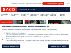 'sacd.fr' screenshot