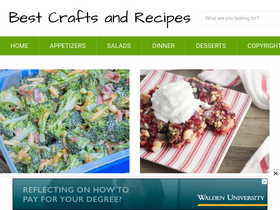 'bestcraftsandrecipes.com' screenshot