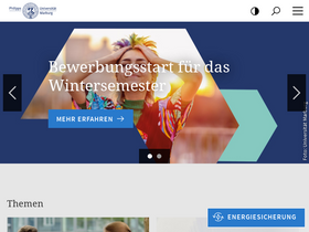 'uni-marburg.de' screenshot