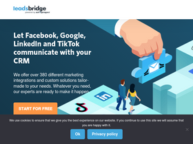 'leadsbridge.com' screenshot