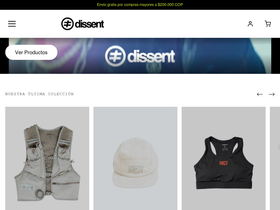 dissentrunning.com homepage screenshot