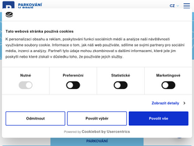 'parkovanivbrne.cz' screenshot
