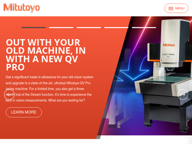 'mitutoyo.com' screenshot