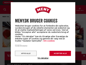 'meny.dk' screenshot