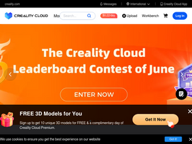 'crealitycloud.com' screenshot