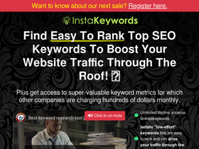 'instakeywords.com' screenshot