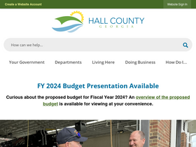 'hallcounty.org' screenshot