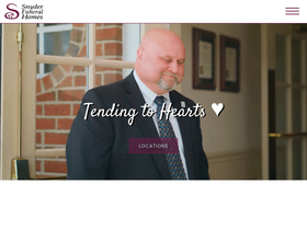 'snyderfuneralhomes.com' screenshot