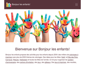 'bonjourlesenfants.net' screenshot