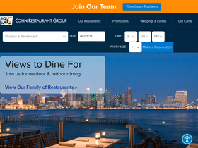 'cohnrestaurants.com' screenshot