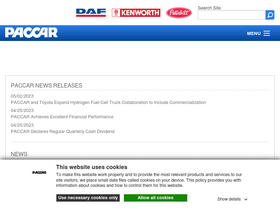'paccar.com' screenshot