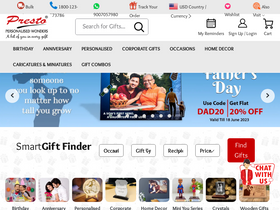'prestogifts.com' screenshot
