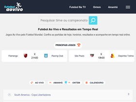 'futebolaovivo.com.br' screenshot