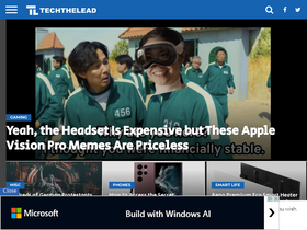 'techthelead.com' screenshot