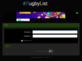 rugbylist.ws