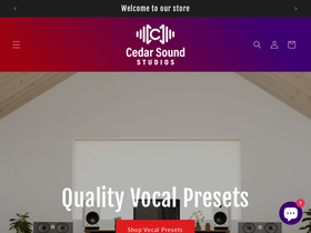 Cedarsoundstudios website screenshot